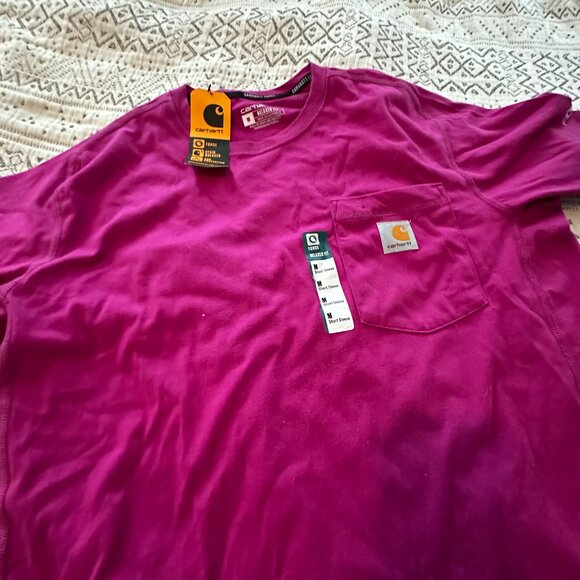 Carhartt Magenta Short Sleeve Tee - Picture 2 of 5